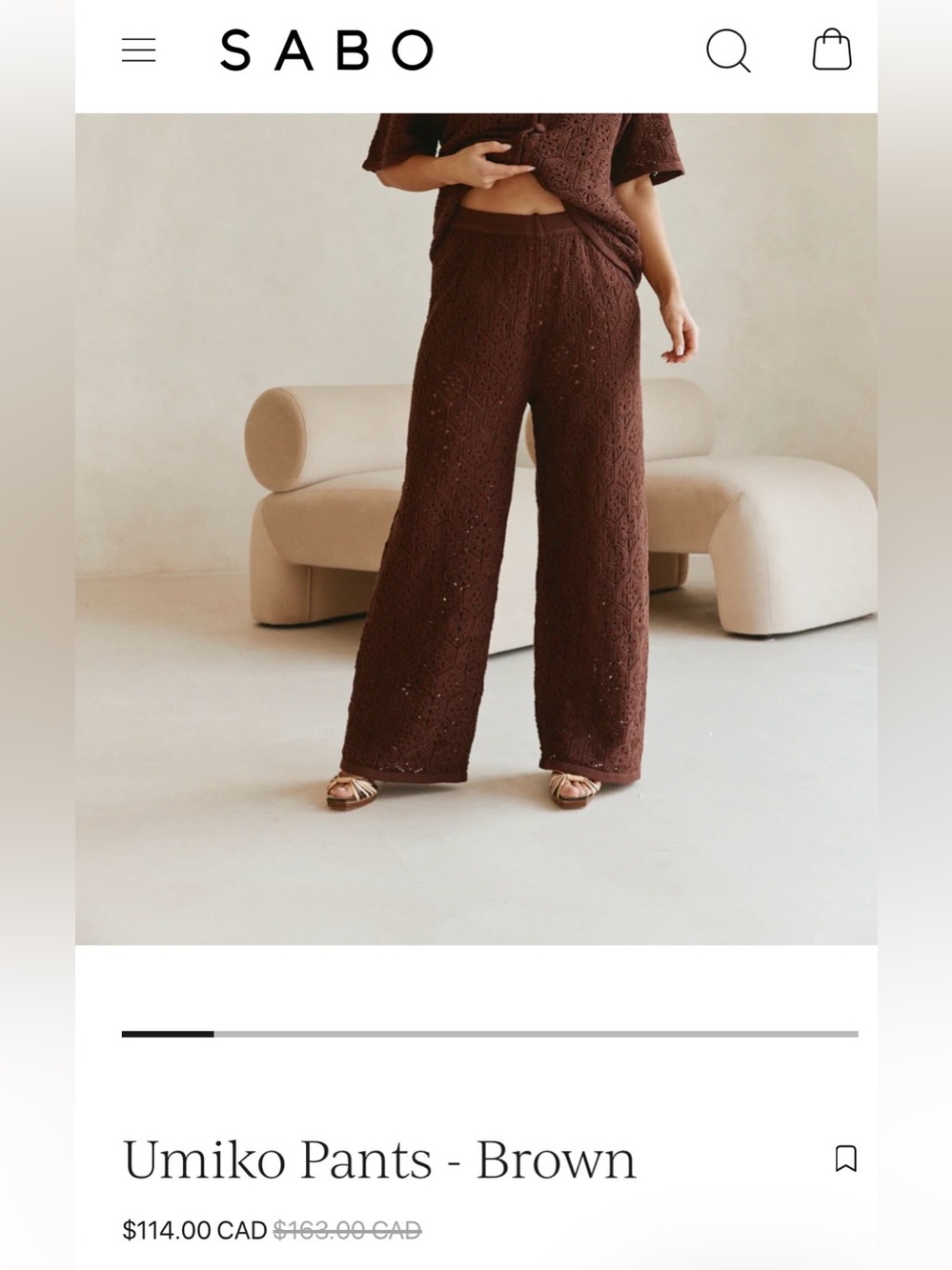 New Sabo Umiko Pants Size Large/US 8